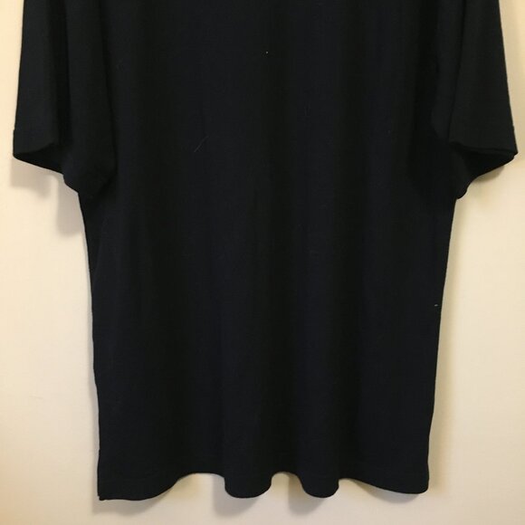 Vintage Western Concepts Dark Navy Blue Rayon Blend Relaxed Fit Polo Shirt - Picture 6 of 14